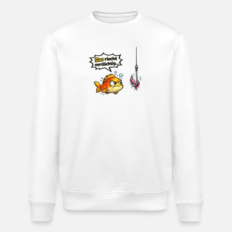 Poisson Poisson Humour Don Don - Sweat bio ROLLER Stanley/Stella Unisexe - blanc