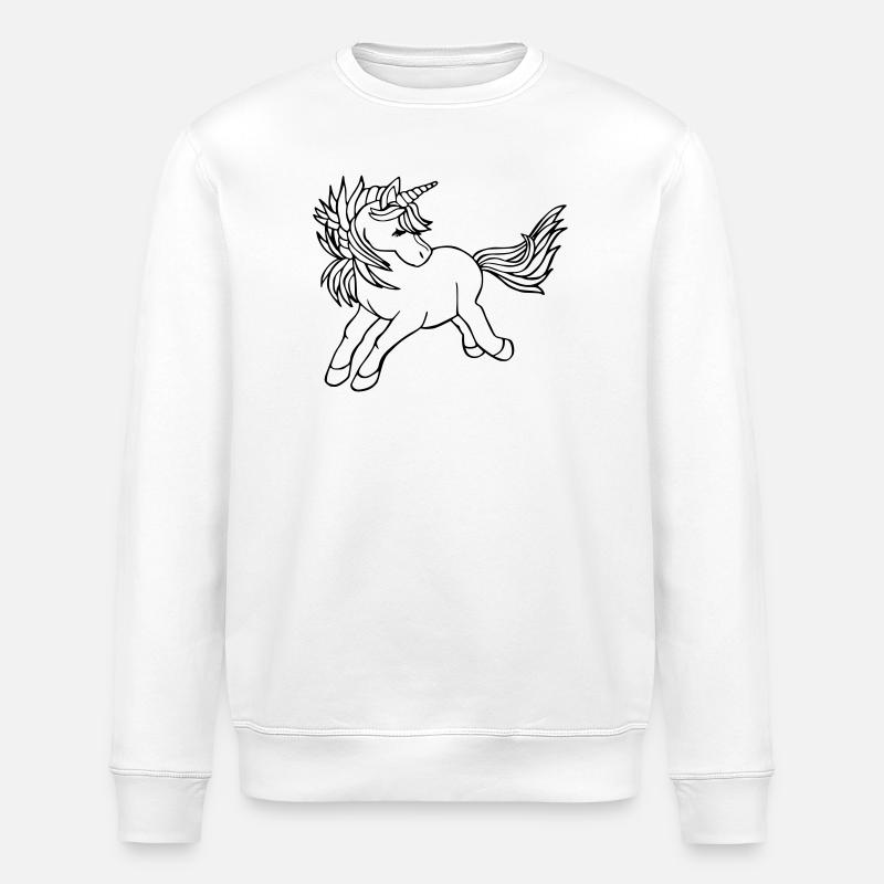 Licorne Einhorn - Sweat bio ROLLER Stanley/Stella Unisexe - blanc