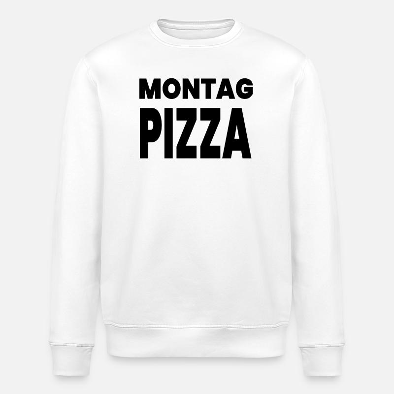 Pizza - Stanley/Stella Unisex Bio-Sweatshirt ROLLER - Weiß
