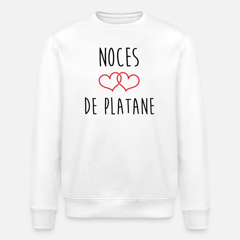 Wedding Anniversary - Wedding Wedding (61 years) - Stanley/Stella ROLLER Unisex Organic Sweatshirt - white