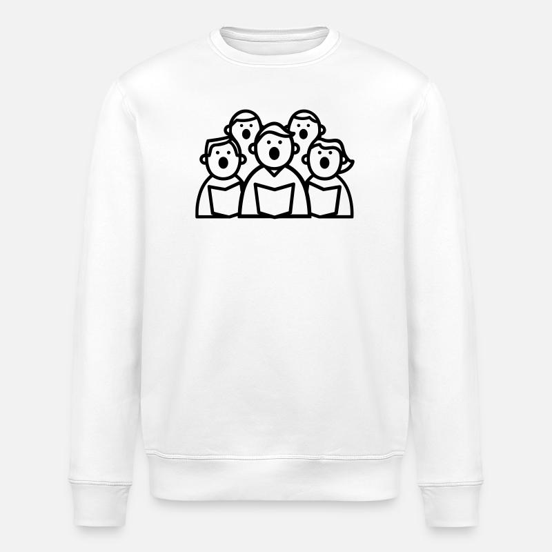 choir - Stanley/Stella ROLLER Unisex Organic Sweatshirt - white