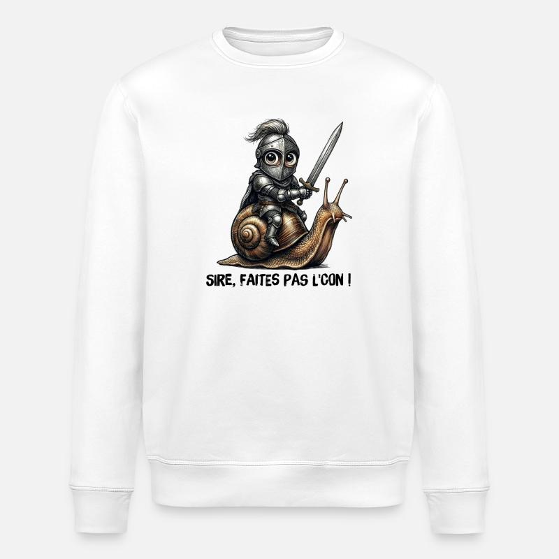 Sire, sei kein Narr! - Stanley/Stella Unisex Bio-Sweatshirt ROLLER - Weiß