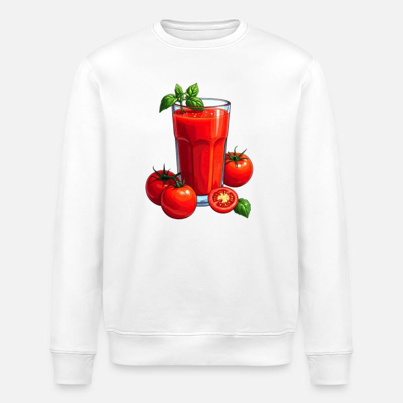 Tomatensaft - Stanley/Stella Unisex Bio-Sweatshirt ROLLER - Weiß