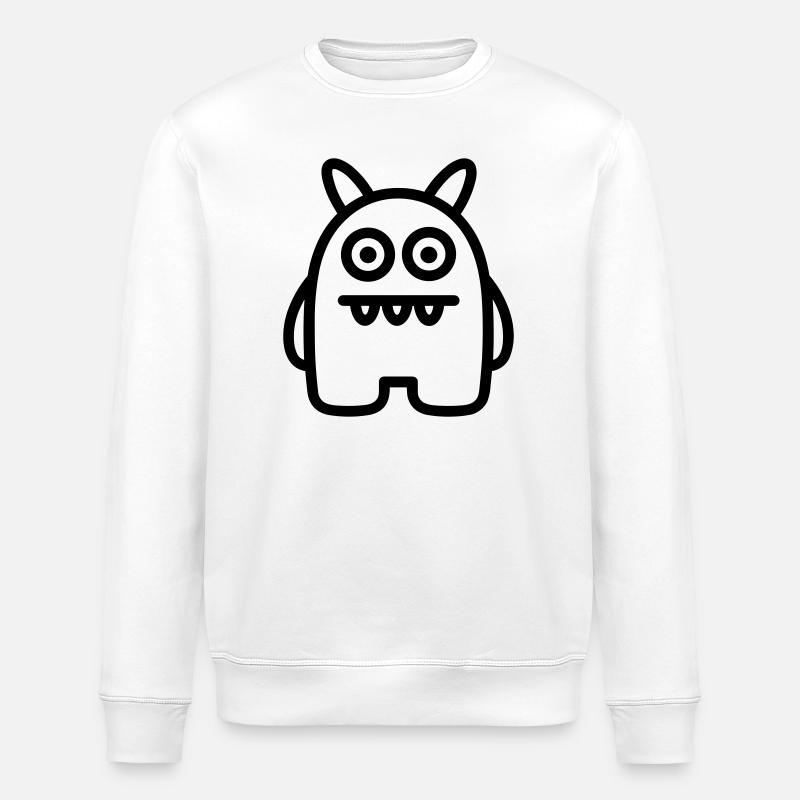 monstre - Sweat bio ROLLER Stanley/Stella Unisexe - blanc