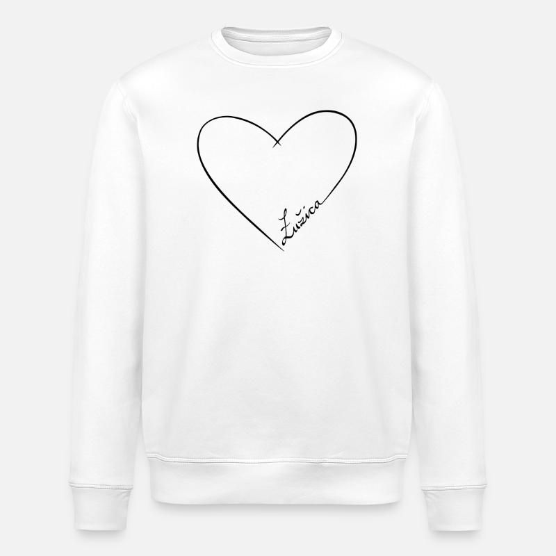 ŁUŽICA ♡ - Stanley/Stella Unisex Bio-Sweatshirt ROLLER - Weiß