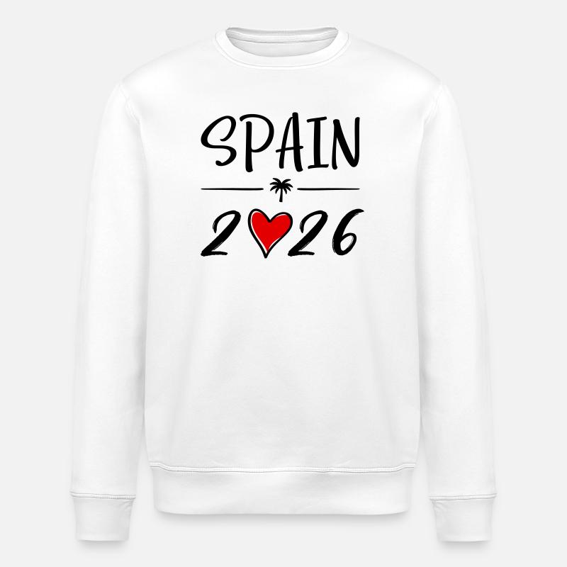 Espagne 2026 - Sweat bio ROLLER Stanley/Stella Unisexe - blanc