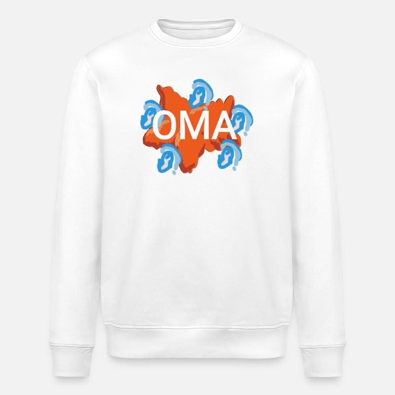 Oma - Stanley/Stella Unisex Bio-Sweatshirt ROLLER - Weiß