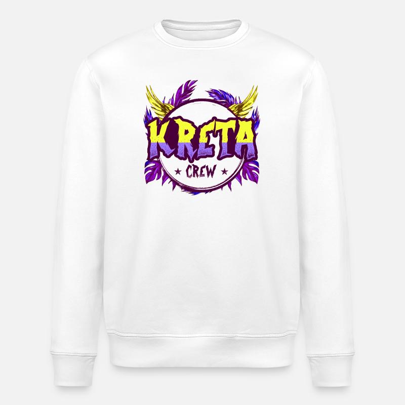 Kreta Crew Bunt - Stanley/Stella Unisex Bio-Sweatshirt ROLLER - Weiß