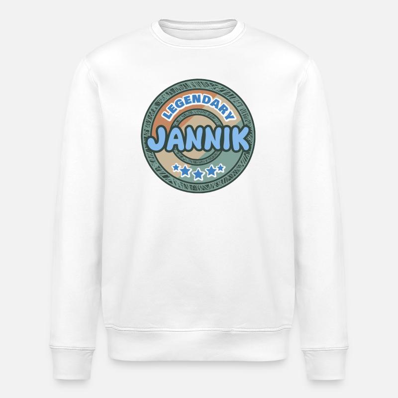Dire Jannik - Sweat bio ROLLER Stanley/Stella Unisexe - blanc