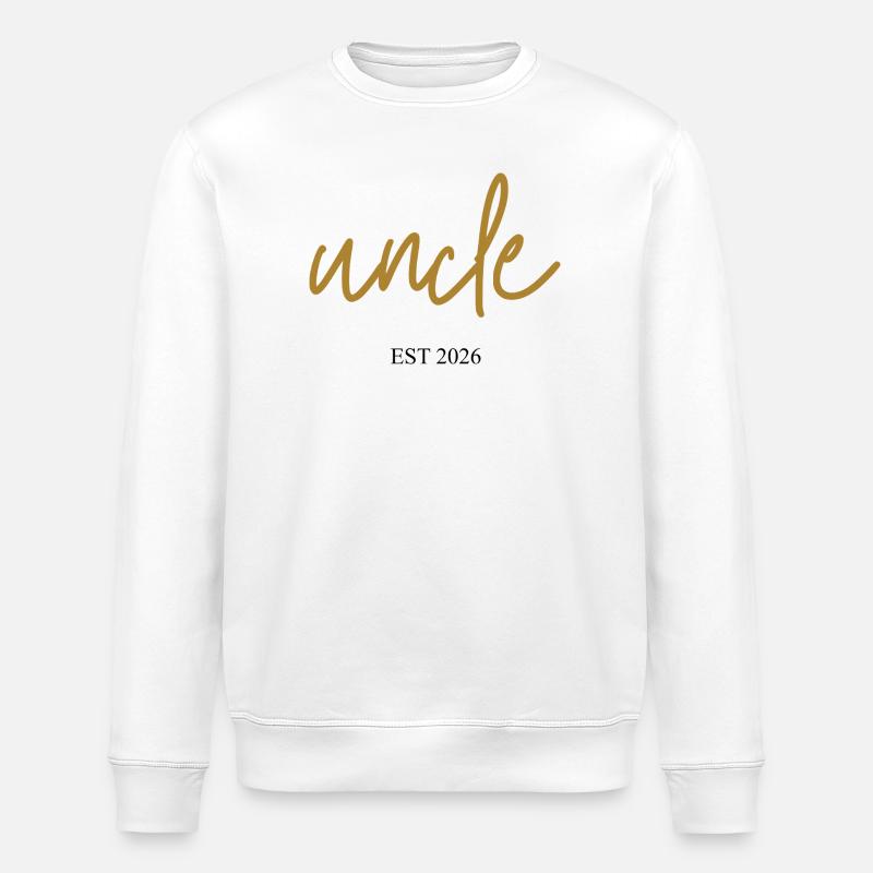 uncle est 2026 - Stanley/Stella ROLLER Unisex Organic Sweatshirt - white