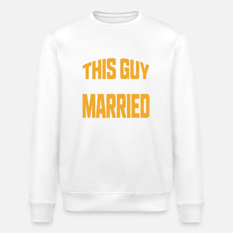 Ce gars va se marier - Sweat bio ROLLER Stanley/Stella Unisexe - blanc
