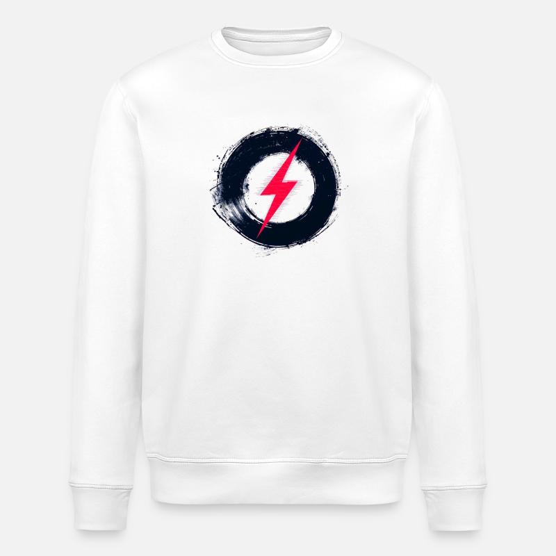 Digital Freedom - Retro Future Art - Stanley/Stella Unisex Bio-Sweatshirt ROLLER - Weiß