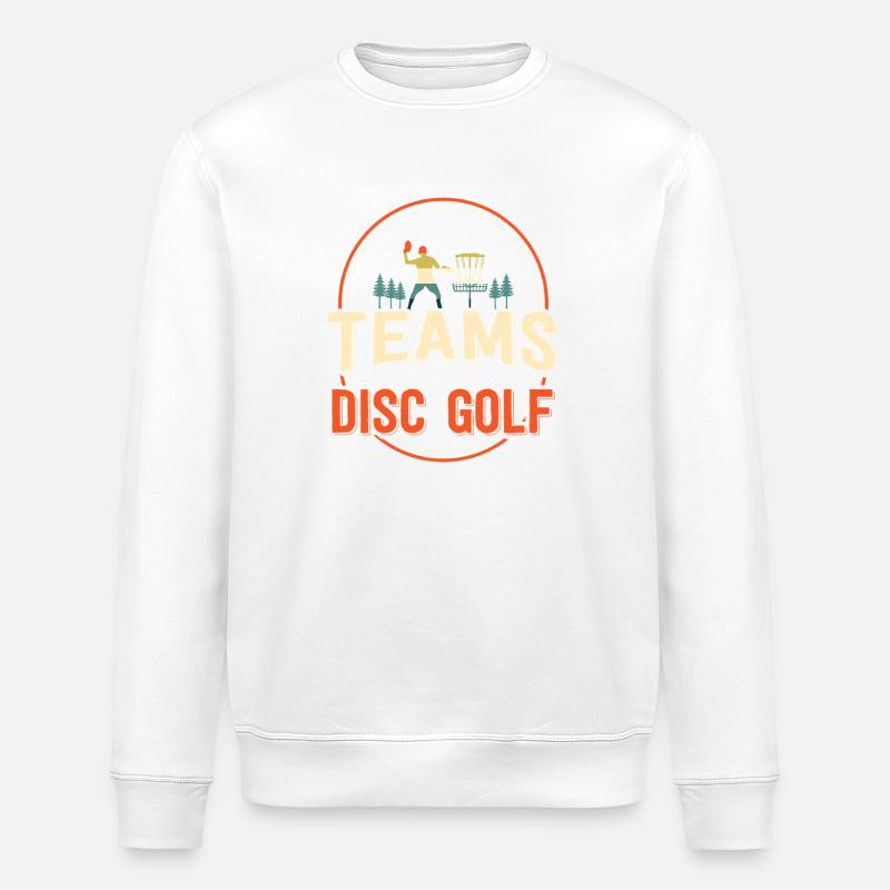 Disc Golf Geschenke Discgolf - Stanley/Stella Unisex Bio-Sweatshirt ROLLER - Weiß
