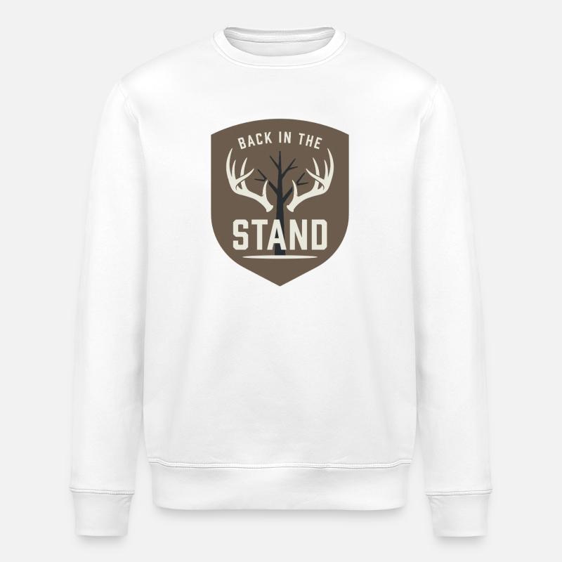 White-tailed hunter White-tail hunting Deer hunting - Stanley/Stella ROLLER Unisex Organic Sweatshirt - white