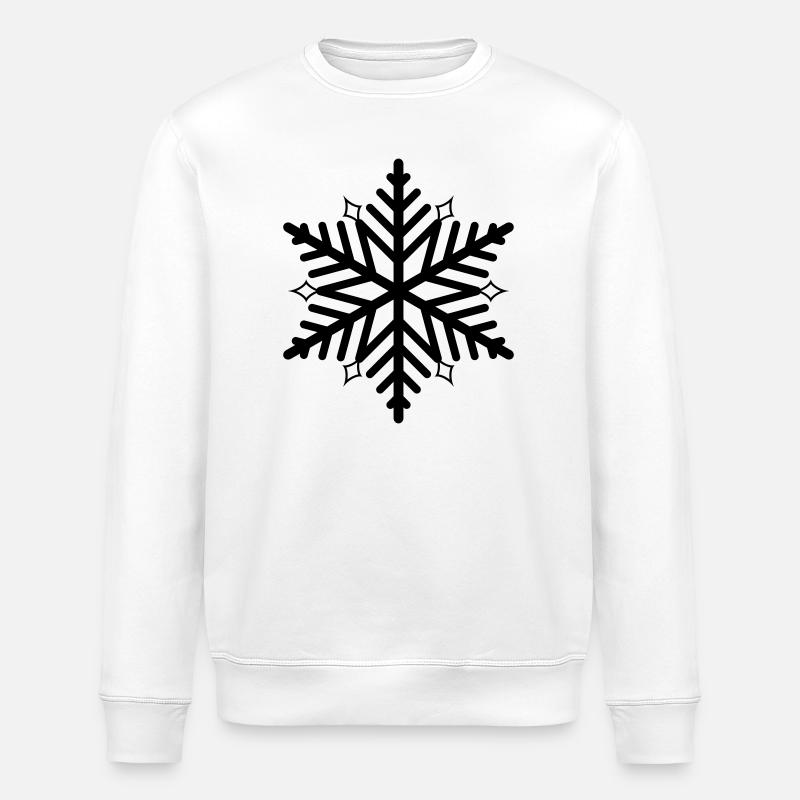 Flocon de neige flocon de neige - Sweat bio ROLLER Stanley/Stella Unisexe - blanc