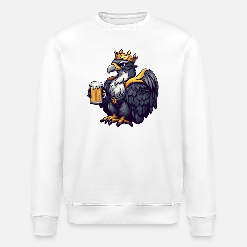 Roi de la Bière Harpie Bird - Sweat bio ROLLER Stanley/Stella Unisexe - blanc