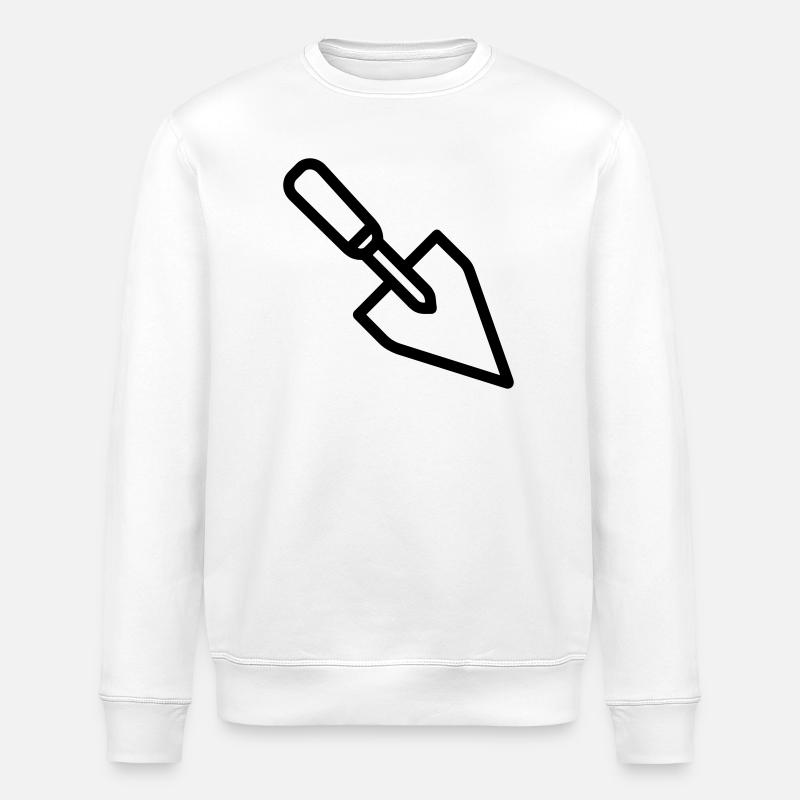Trowel - Stanley/Stella ROLLER Unisex Organic Sweatshirt - white