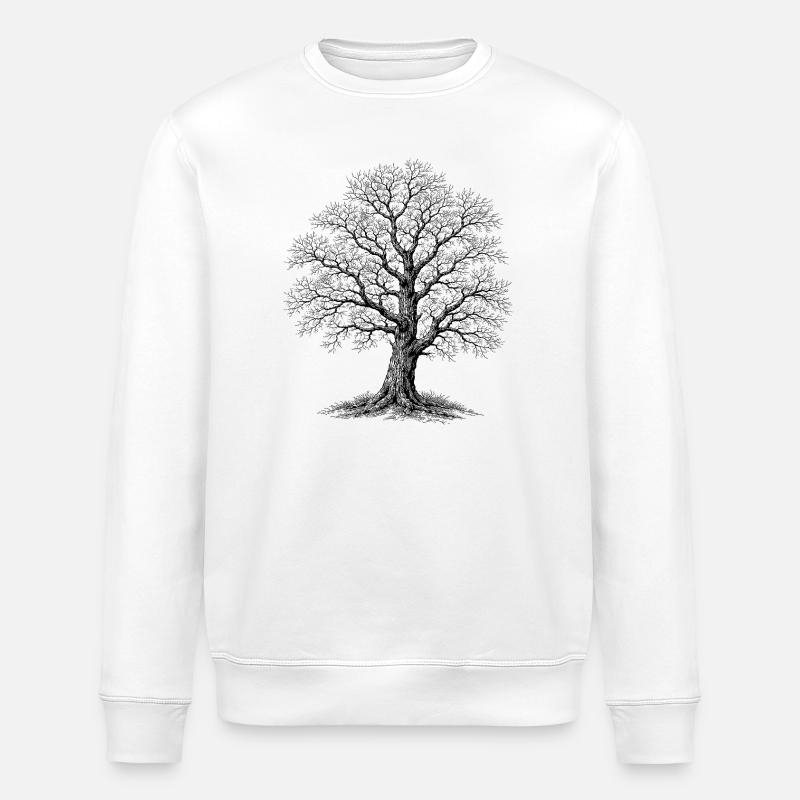 Eiche - Stanley/Stella Unisex Bio-Sweatshirt ROLLER - Weiß