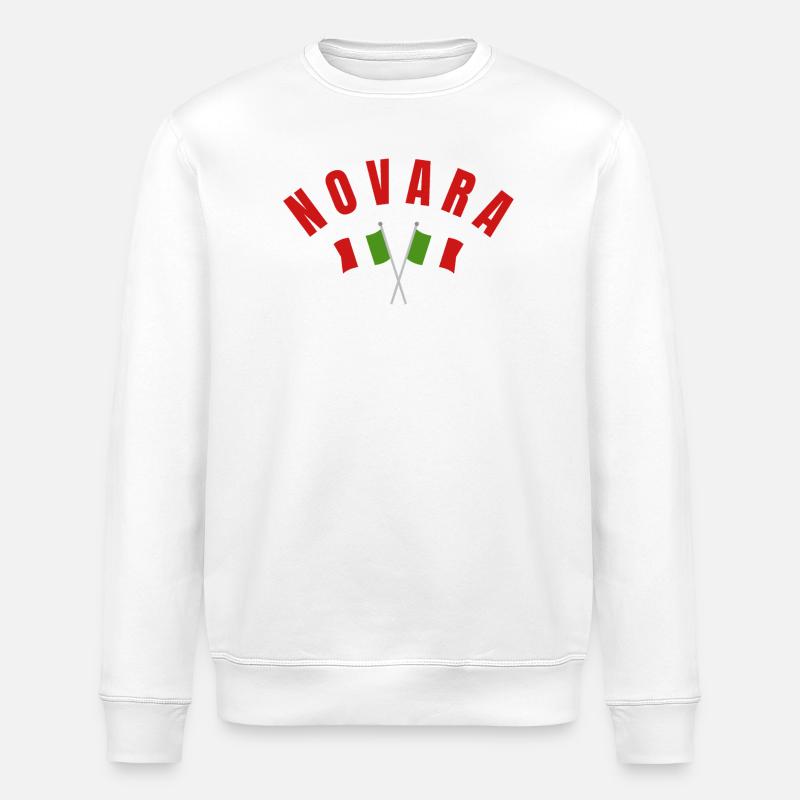 Novare a traversé les drapeaux italiens - Sweat bio ROLLER Stanley/Stella Unisexe - blanc