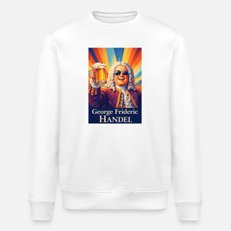 George Frideric Handel - Stanley/Stella Unisex Bio-Sweatshirt ROLLER - Weiß