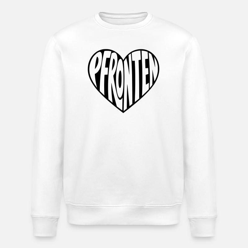 Pfronten Allgäu im Herzen - Stanley/Stella Unisex Bio-Sweatshirt ROLLER - Weiß