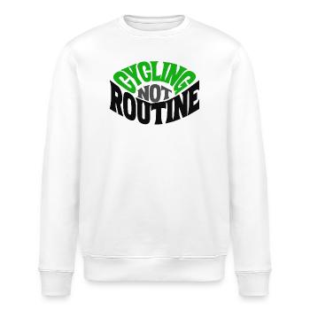 CYCLING ROUTINE - Stanley/Stella Unisex Bio-Sweatshirt ROLLER - Weiß - Vorne - Nik (191cm)