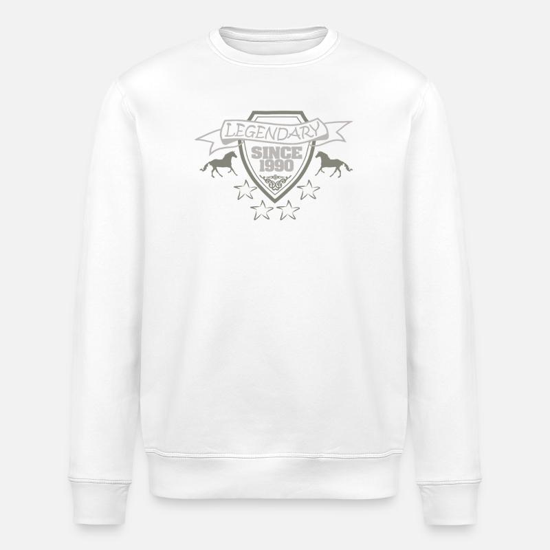 1990 - Stanley/Stella Unisex Bio-Sweatshirt ROLLER - Weiß