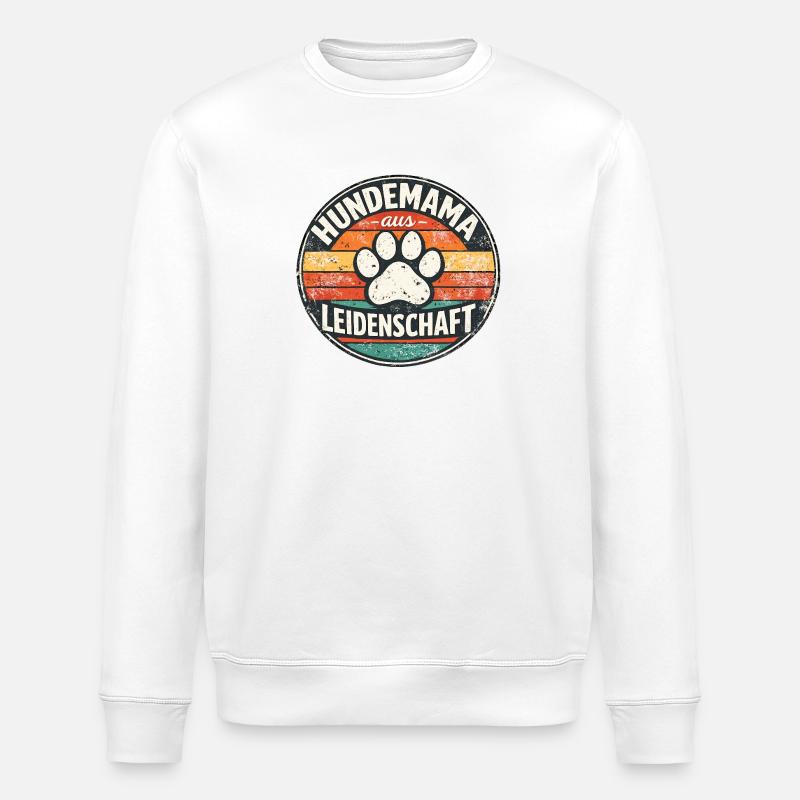 Hundemama aus Leidenschaft - Stanley/Stella Unisex Bio-Sweatshirt ROLLER - Weiß