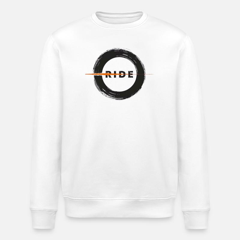Cyclisme urbain - Art routier - Sweat bio ROLLER Stanley/Stella Unisexe - blanc