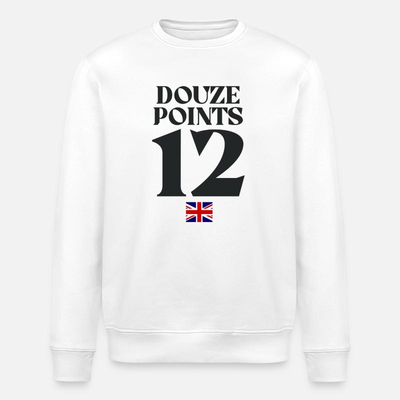 Douze Points Eurovision - Sweat bio ROLLER Stanley/Stella Unisexe - blanc