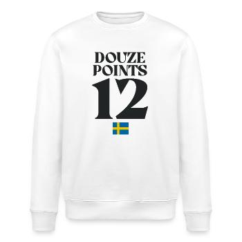 Twelve Points Sweden Eurovision - Stanley/Stella ROLLER Unisex Organic Sweatshirt - white - Front - Nik (191cm)