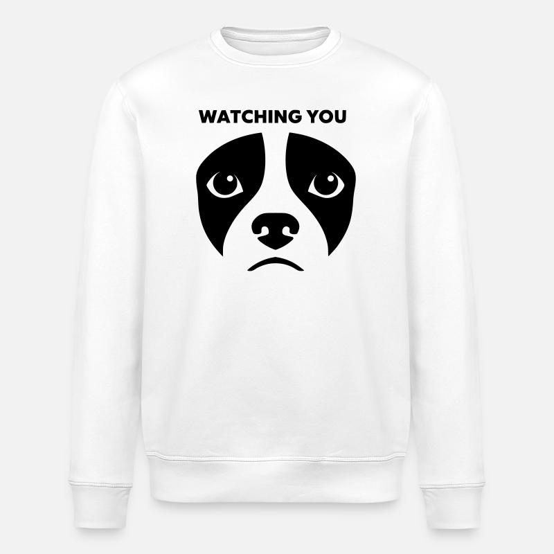 Dog View te regardant dire - Sweat bio ROLLER Stanley/Stella Unisexe - blanc