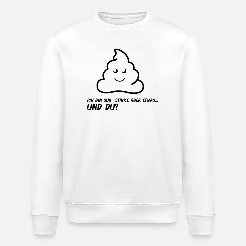 aa_spruch - Stanley/Stella ROLLER Unisex Organic Sweatshirt - white