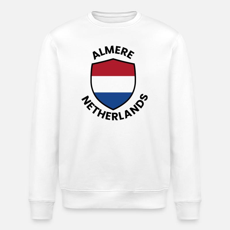 Bouclier d’Almere Pays-Bas - Sweat bio ROLLER Stanley/Stella Unisexe - blanc