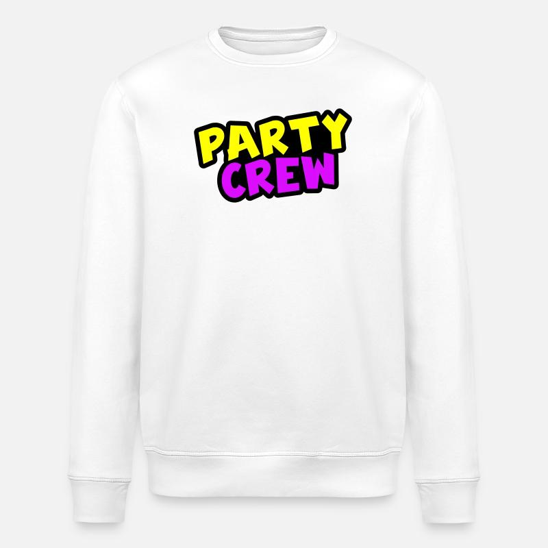 Party Crew - Stanley/Stella Unisex Bio-Sweatshirt ROLLER - Weiß