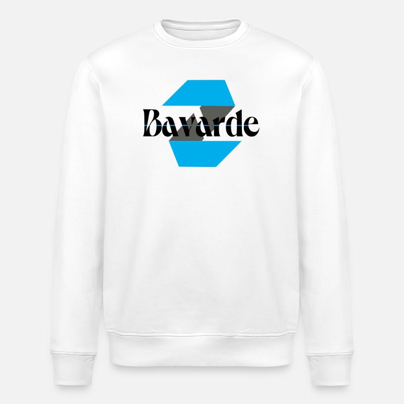 Chatty Logo - Stanley/Stella ROLLER Unisex Organic Sweatshirt - white