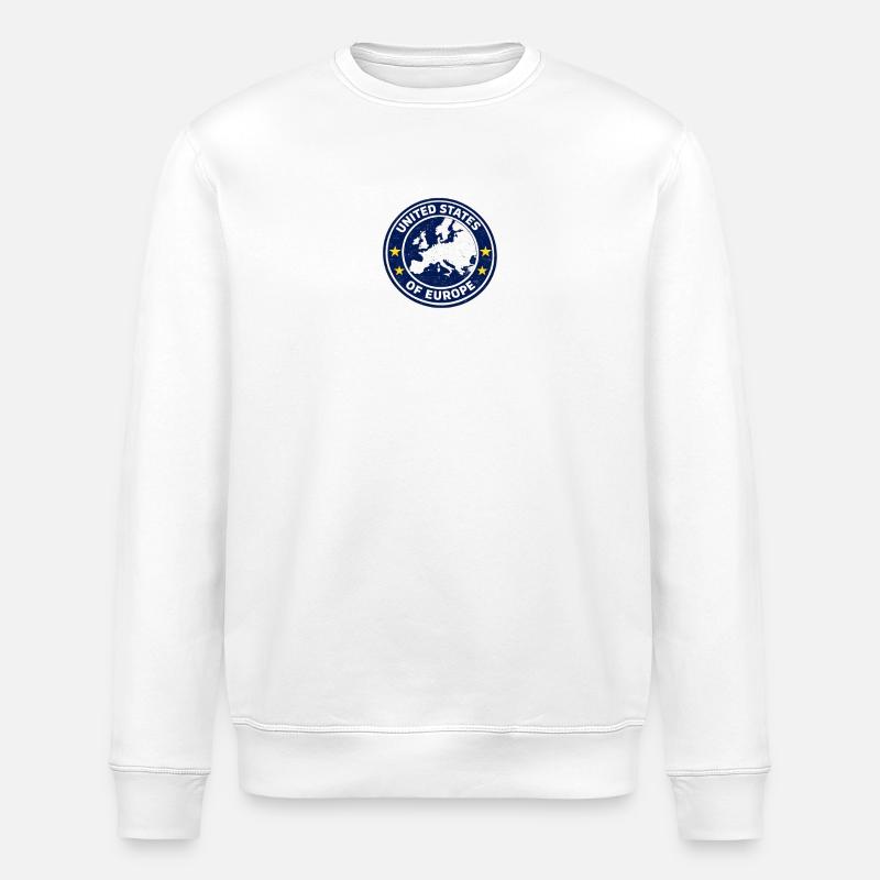 Écusson des États-Unis d’Europe - Sweat bio ROLLER Stanley/Stella Unisexe - blanc