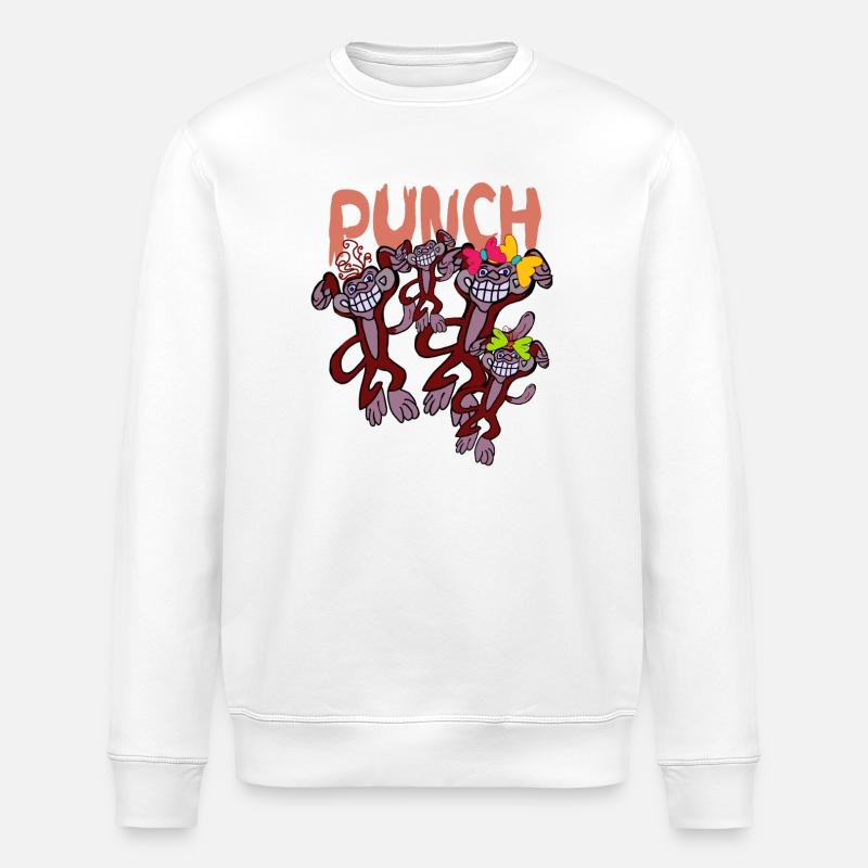 Punch - Sweat bio ROLLER Stanley/Stella Unisexe - blanc