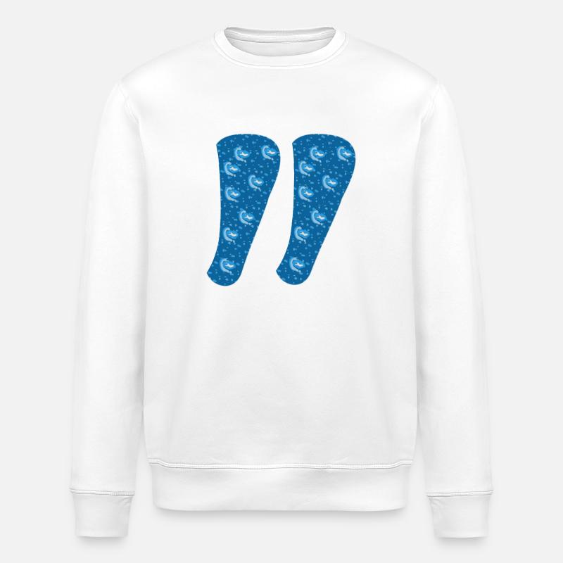 Guillemets - Sweat bio ROLLER Stanley/Stella Unisexe - blanc