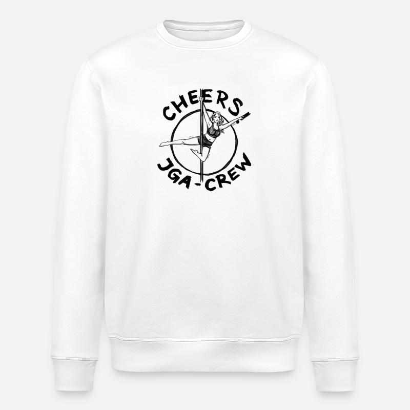 JGA-Crew on Tour! Illustration-Style - Stanley/Stella Unisex Bio-Sweatshirt ROLLER - Weiß