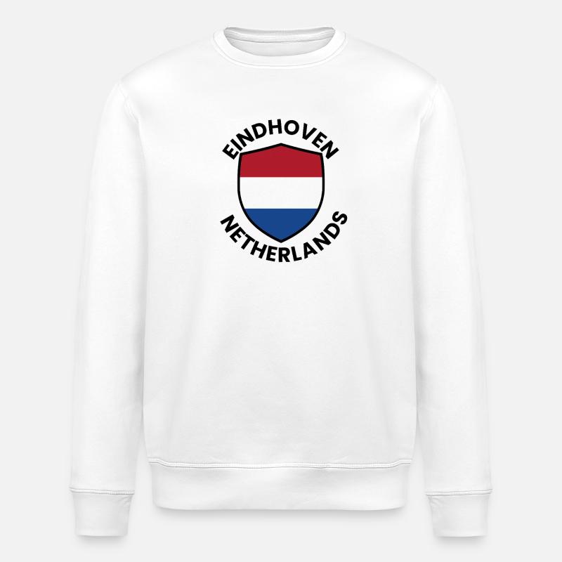 Eindhoven Shield Netherlands - Stanley/Stella ROLLER Unisex Organic Sweatshirt - white