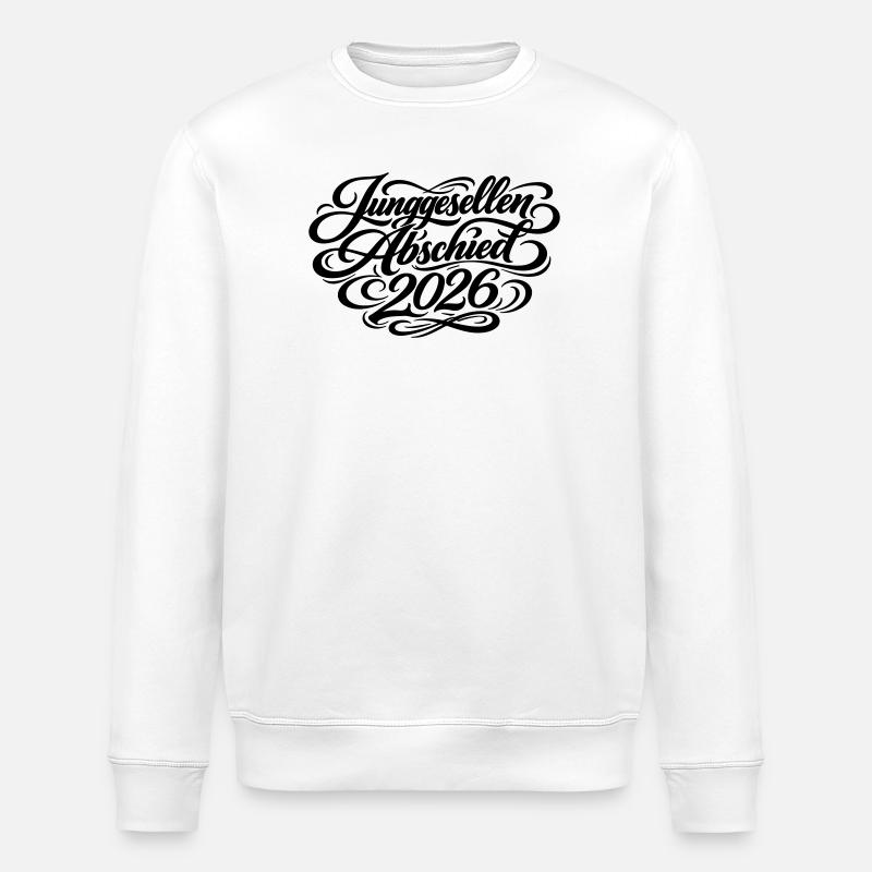 Junggesellenabschied 2026 Jga - Stanley/Stella Unisex Bio-Sweatshirt ROLLER - Weiß