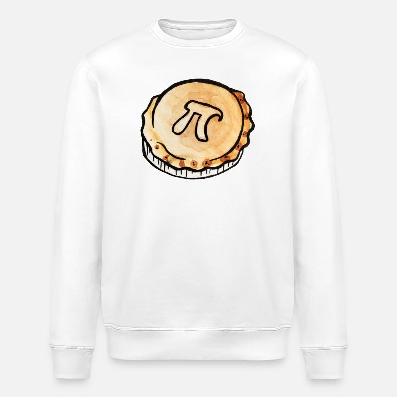 Pi Pie Grafik-Tee - Stanley/Stella Unisex Bio-Sweatshirt ROLLER - Weiß