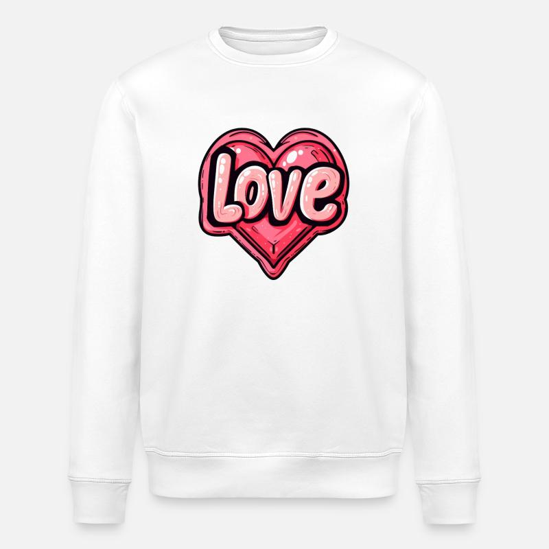 Amour - Sweat bio ROLLER Stanley/Stella Unisexe - blanc