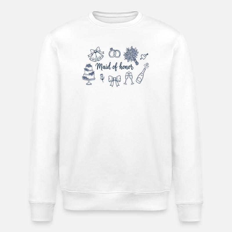 Hochzeit der Brautjungfern - Stanley/Stella Unisex Bio-Sweatshirt ROLLER - Weiß