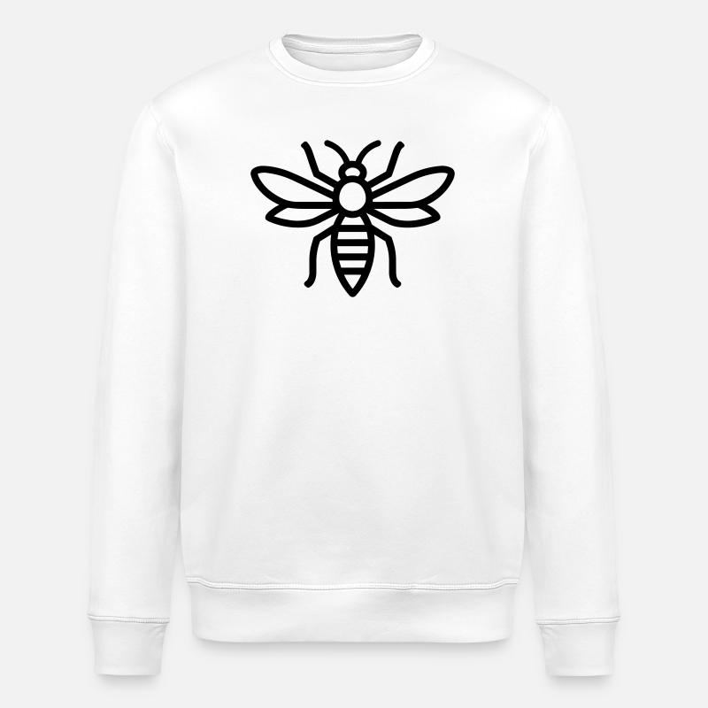 Wespe - Stanley/Stella Unisex Bio-Sweatshirt ROLLER - Weiß