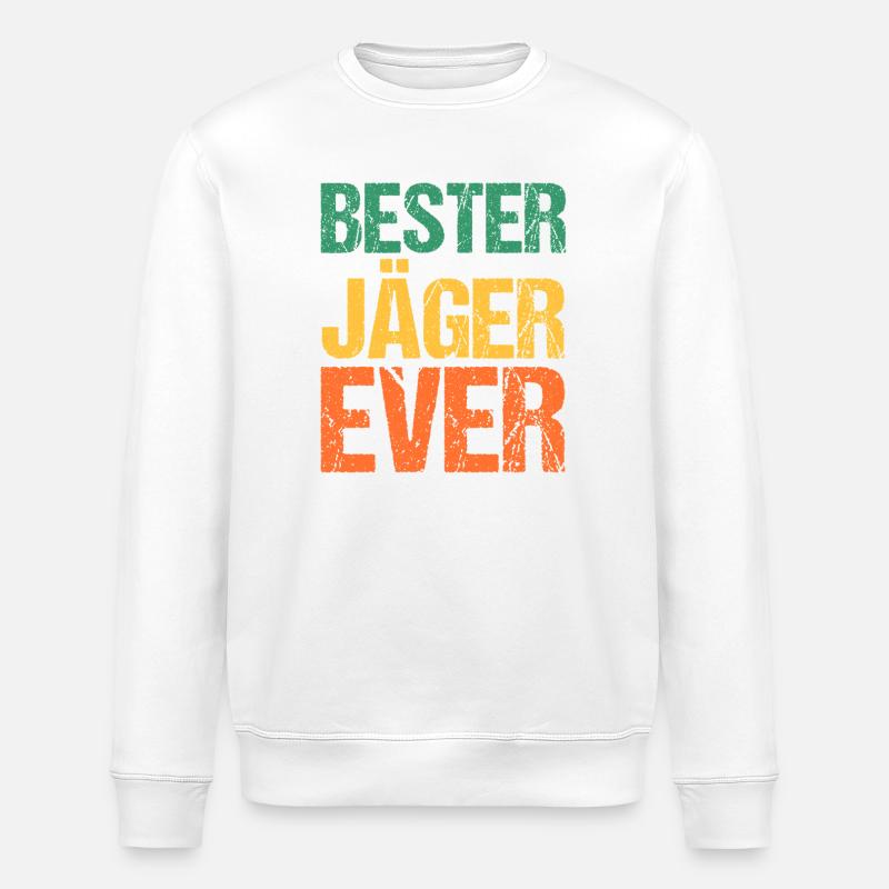 Jagd Jagen Waidmann Jäger - Stanley/Stella Unisex Bio-Sweatshirt ROLLER - Weiß