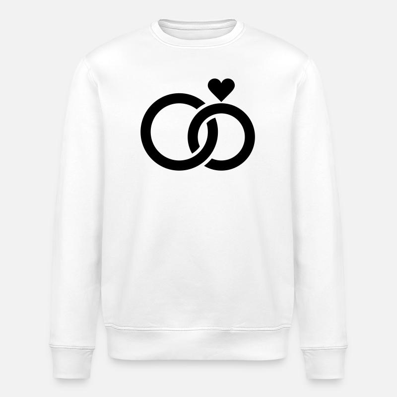 Mariage, fiançailles, célébration de mariage - Sweat bio ROLLER Stanley/Stella Unisexe - blanc