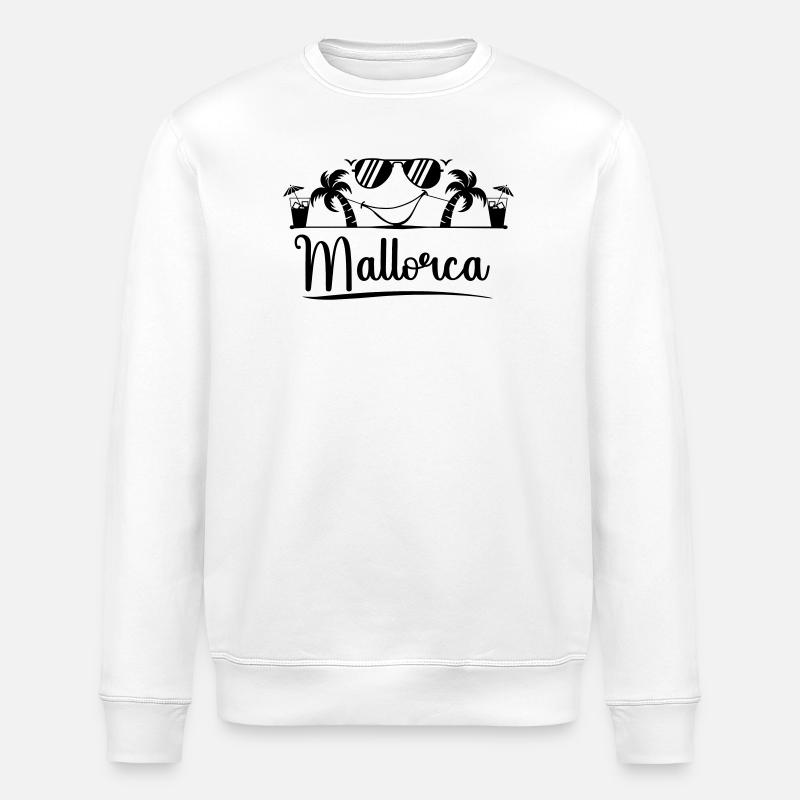 Majorque - Sweat bio ROLLER Stanley/Stella Unisexe - blanc
