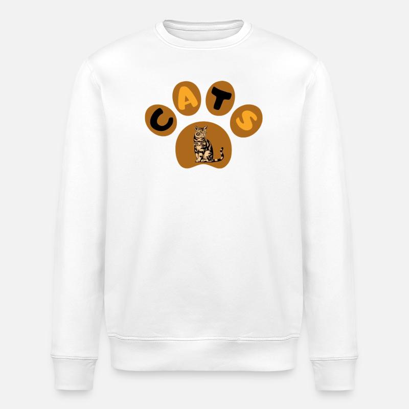 cat - Stanley/Stella Unisex Bio-Sweatshirt ROLLER - Weiß